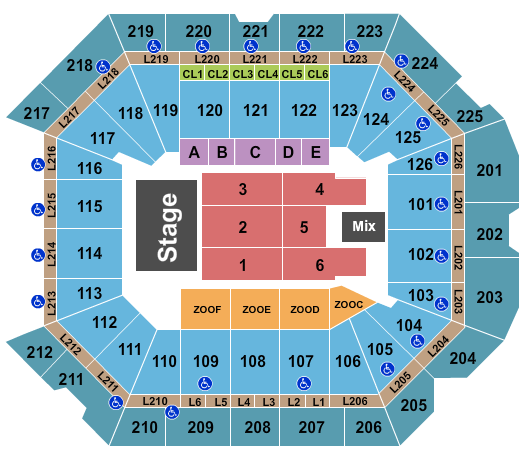 Petersen Events Center Endstage 3 Seating Chart