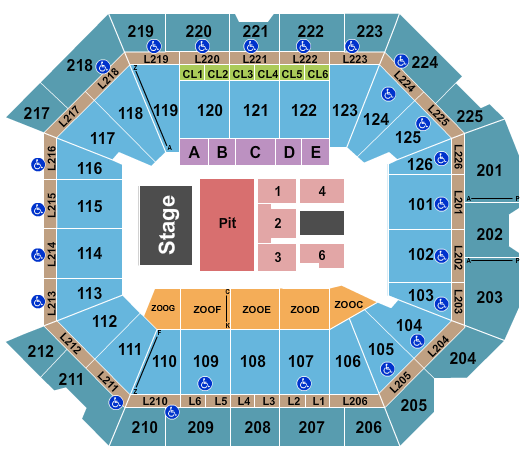 Petersen Events Center Seating Chart