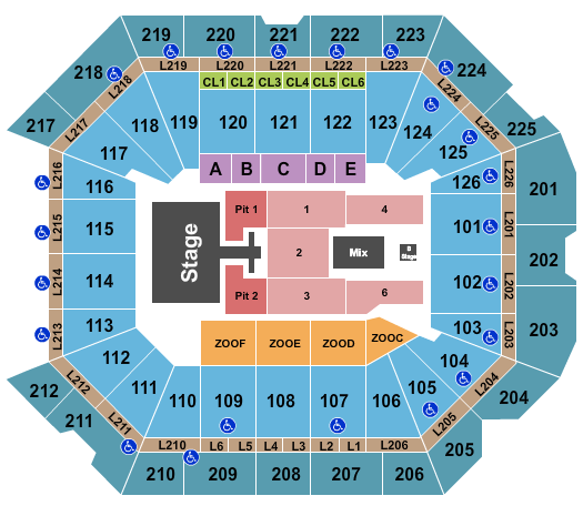 Petersen Events Center Lainey Wilson Seating Chart