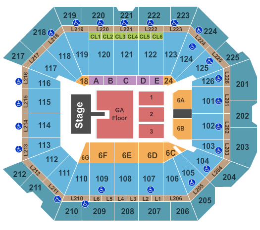Petersen Events Center Lee Brice Seating Chart
