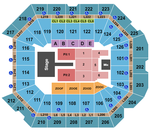 Petersen Events Center Nathaniel Rateliff Seating Chart