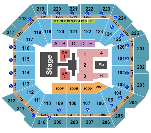 Petersen Events Center Seating Chart