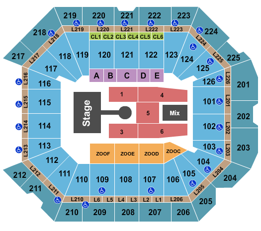 Petersen Events Center Rod Wave Seating Chart