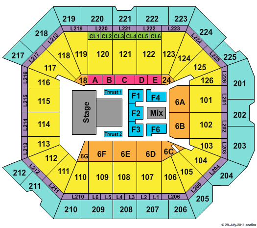 Petersen Events Center SYTYCD Seating Chart
