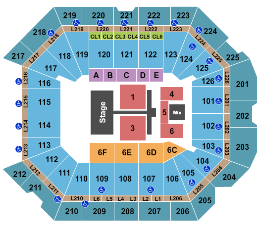 Petersen Events Center TobyMac 2024 Seating Chart