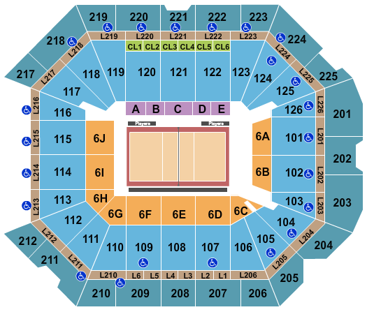Petersen Events Center Volleyball Seating Chart