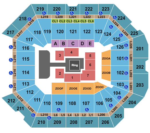 Petersen Events Center Wrestling 2 Seating Chart