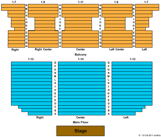 Pfeiffer Hall End Stage Seating Chart