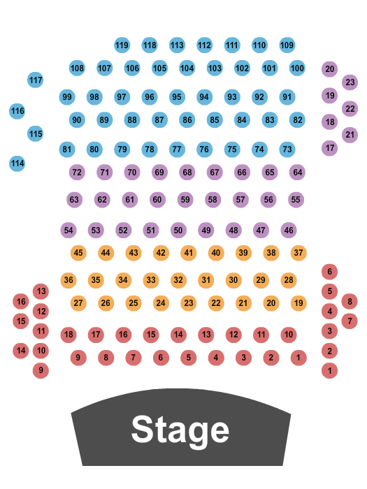 Phil Long Music Hall at Bourbon Brothers - CO A/B 2 Seating Chart