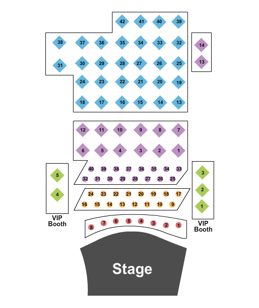 Phil Long Music Hall at Bourbon Brothers - CO Next Event Seating Chart
