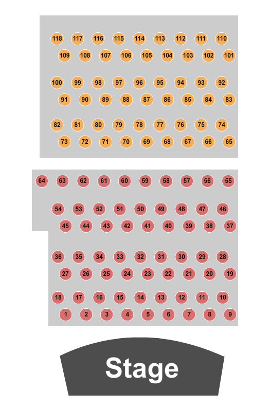 Phil Long Music Hall at Bourbon Brothers - CO A/B Seating Chart