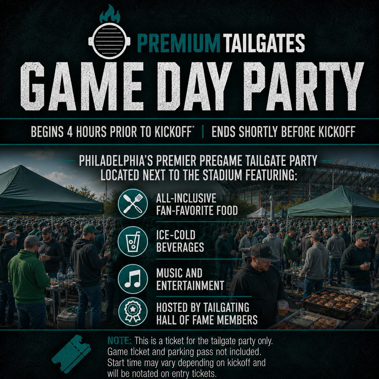 Premium Tailgate Party: Philadelphia Eagles vs. Carolina Panthers