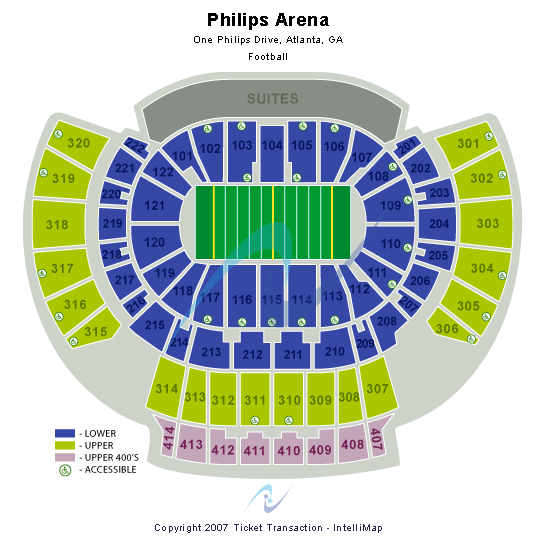 State Farm Arena - GA Arena Football Seating Chart