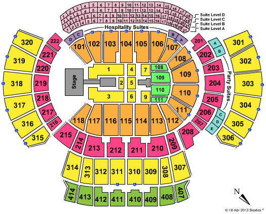 State Farm Arena - GA Aerosmith Seating Chart