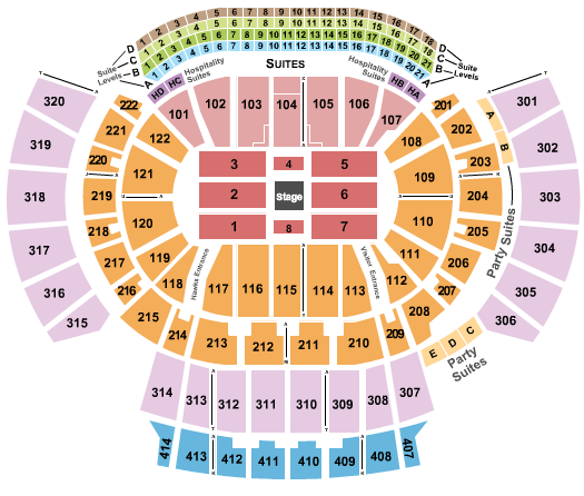State Farm Arena - GA Center Stage 2 Seating Chart