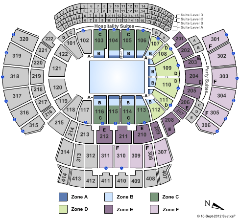 State Farm Arena - GA Ice Show Zone Seating Chart