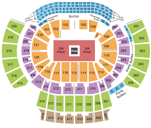 State Farm Arena - GA Kanye West Seating Chart