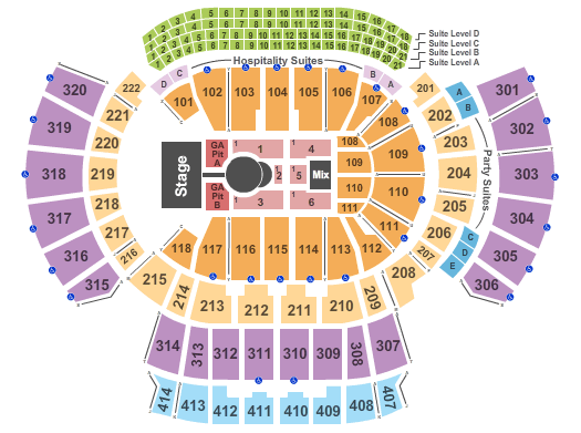 State Farm Arena - GA Luke Bryan Seating Chart