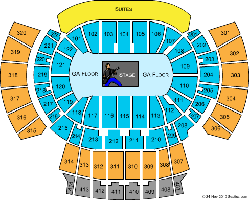 State Farm Arena - GA Metallica (CONSULT MAPS TEAM BEFORE USING) Seating Chart