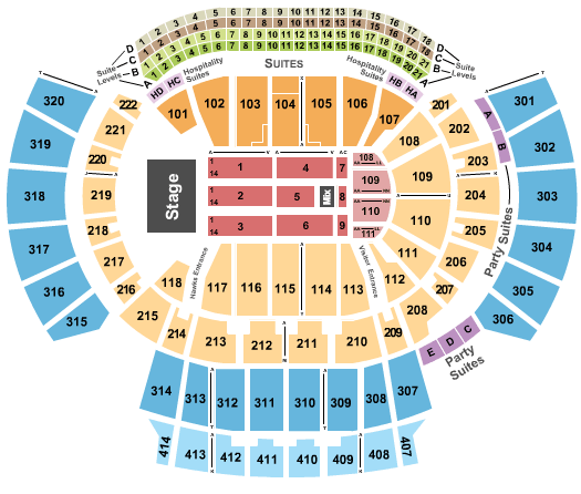 State Farm Arena - GA Neil Diamond Seating Chart