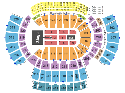 State Farm Arena - GA Shania Twain Seating Chart