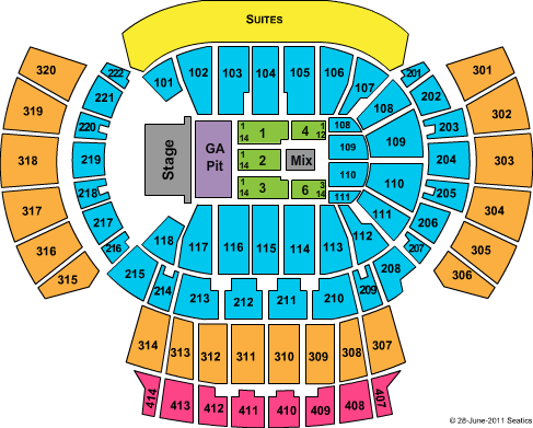 State Farm Arena - GA Sugarland Seating Chart