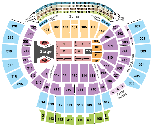State Farm Arena - GA Tim McGraw Seating Chart