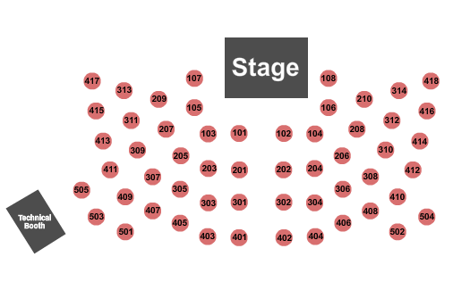 Tres Souls UpStage at the Curtis Phillips Center for the Performing Arts Seating Chart