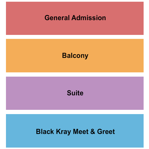 Phoenix Concert Theatre GA/Balcony/Suite Seating Chart