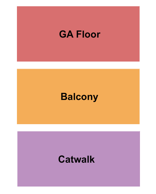 Phoenix Concert Theatre GA Floor/Balcony/Catwalk Seating Chart