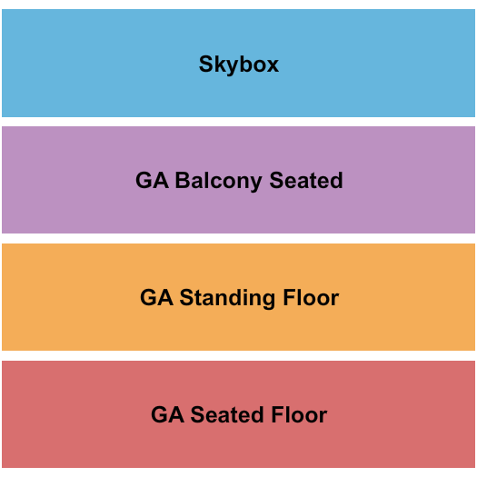 Phoenix Concert Theatre GA/Seated Floor & GA Balc Seating Chart