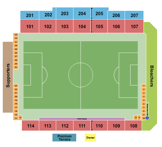 Phoenix Rising FC Stadium - Phoenix Soccer 2 Seating Chart