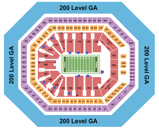 Footprint Center Arena Football Seating Chart