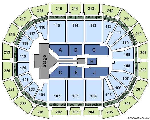 AO Arena One Direction Seating Chart