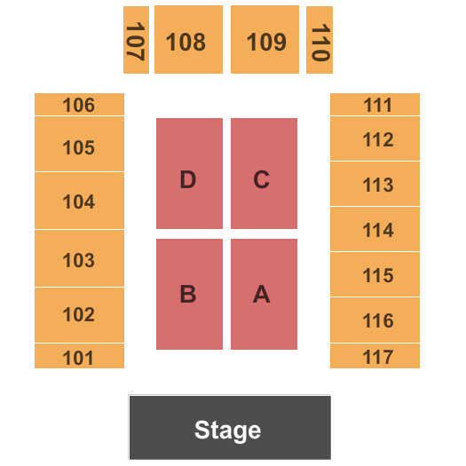 RWJ Barnabas Healthcare Arena Endstage 2 Seating Chart