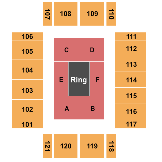 RWJ Barnabas Healthcare Arena WWE Seating Chart