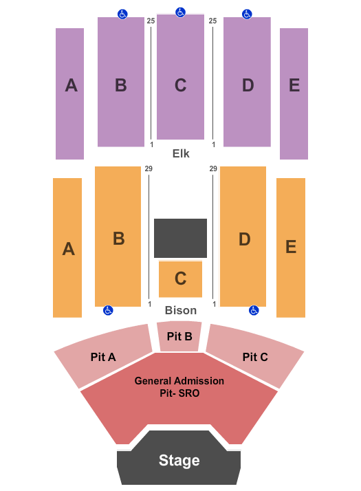 Pinewood Bowl Theater Seating Chart & Maps Lincoln