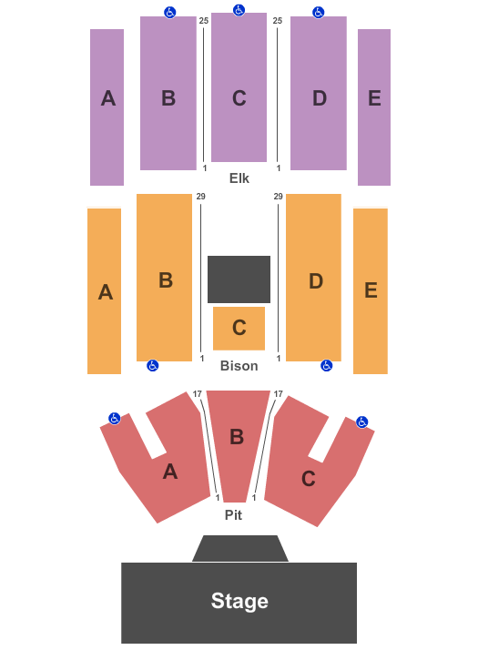 Pinewood Bowl Theater Seating Chart & Maps Lincoln