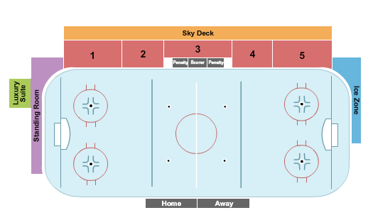 Piney Orchard Ice Arena Hockey Seating Chart