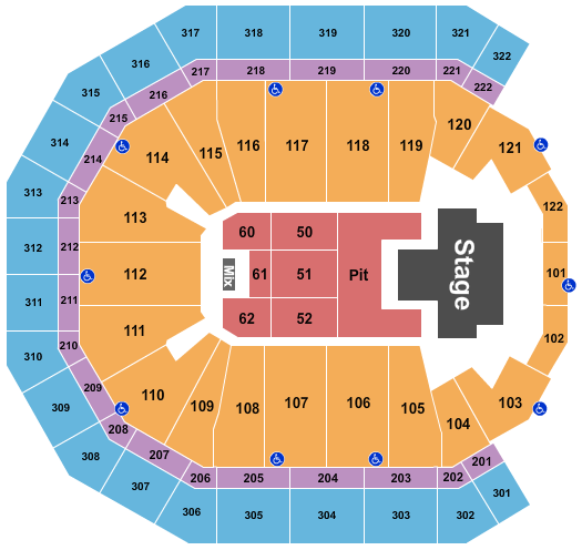 Pinnacle Bank Arena Avenged Sevenfold Seating Chart