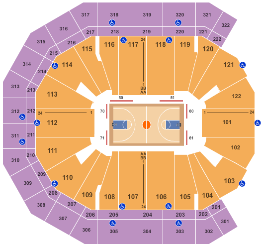 Pinnacle Bank Arena Seating Chart With Row Numbers