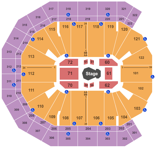 Pinnacle Bank Arena Belong Tour Seating Chart