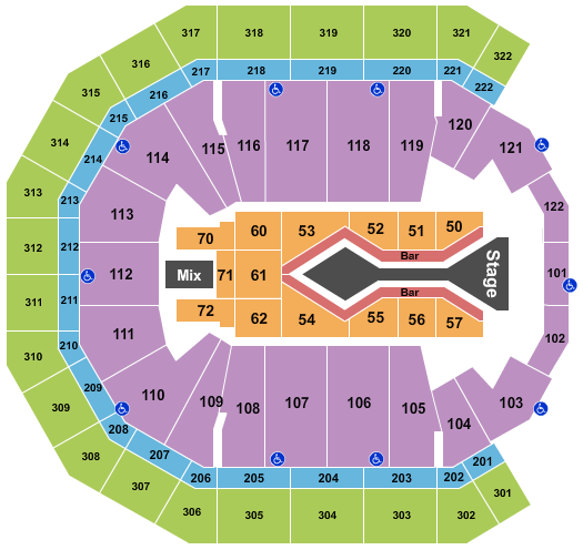 Pinnacle Bank Arena Blake Shelton 2 Seating Chart