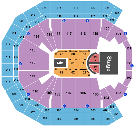 Pinnacle Bank Arena Brad Paisley Seating Chart