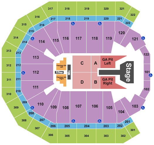 Pinnacle Bank Arena Brandon Lake Seating Chart