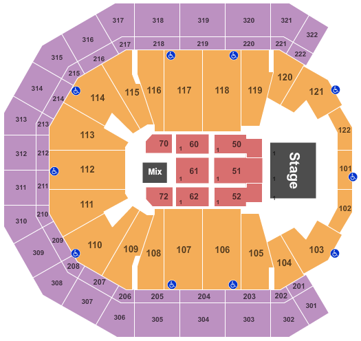 Pinnacle Bank Arena Bruno Mars Seating Chart