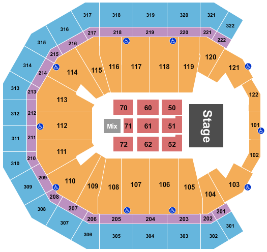 Pinnacle Bank Arena Journey 2 Seating Chart