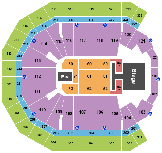 Pinnacle Bank Arena Kenny Chesney-2 Seating Chart