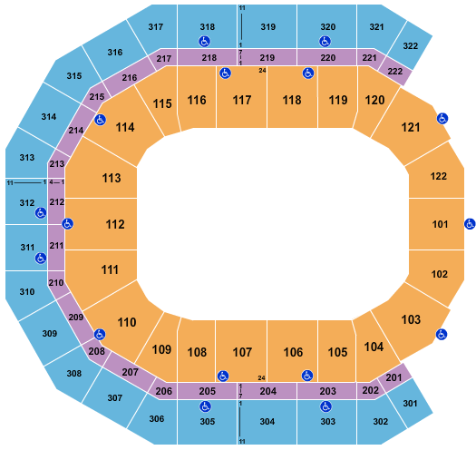 seating chart for Pinnacle Bank Arena - Monster Jam - eventticketscenter.com