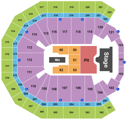 Pinnacle Bank Arena Nickelback Seating Chart